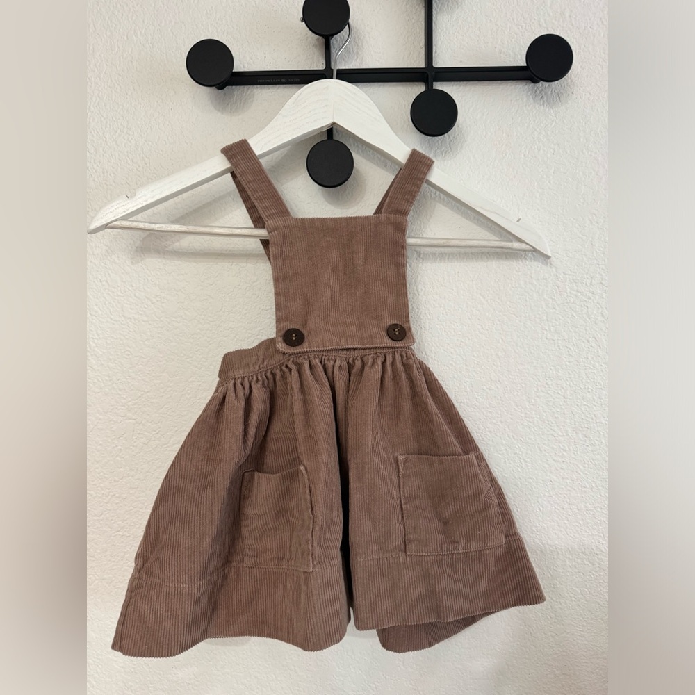 NAPAANI Alejandra Corduroy Dress, Blush. Size 2-4T